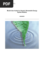 Model User Guide For Generic Renewable Energy System Models