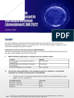 Tax-Alert - October 2022 - Key Income Tax Changes Proposed in The Inland Revenue (Amendment) Bill 2022