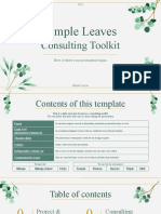 Simple Leaves Consulting Toolkit by Slidesgo