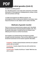 Microbial Genetics