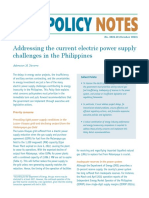Addressing Teh Current Electric Power Supply Challenges in The Philippines