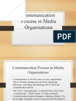 Communication Process in Media Organisations