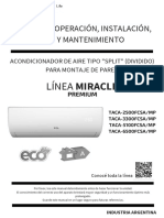 Manual de Uso AireTCL TACA6500FCSA-MP