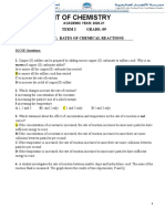 Chem G-9 Lesson 7 IGCSE Qs - Rates of Reaction