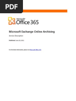 Download Microsoft Exchange Online Archiving Service Description by Bharath Radhekrishna SN61020132 doc pdf