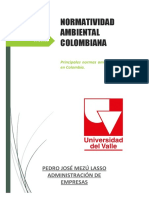 Normatividad Ambiental Colombiana