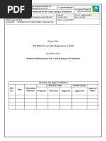 Method Statement For Cable Laying, Glanding and Termination | PDF ...