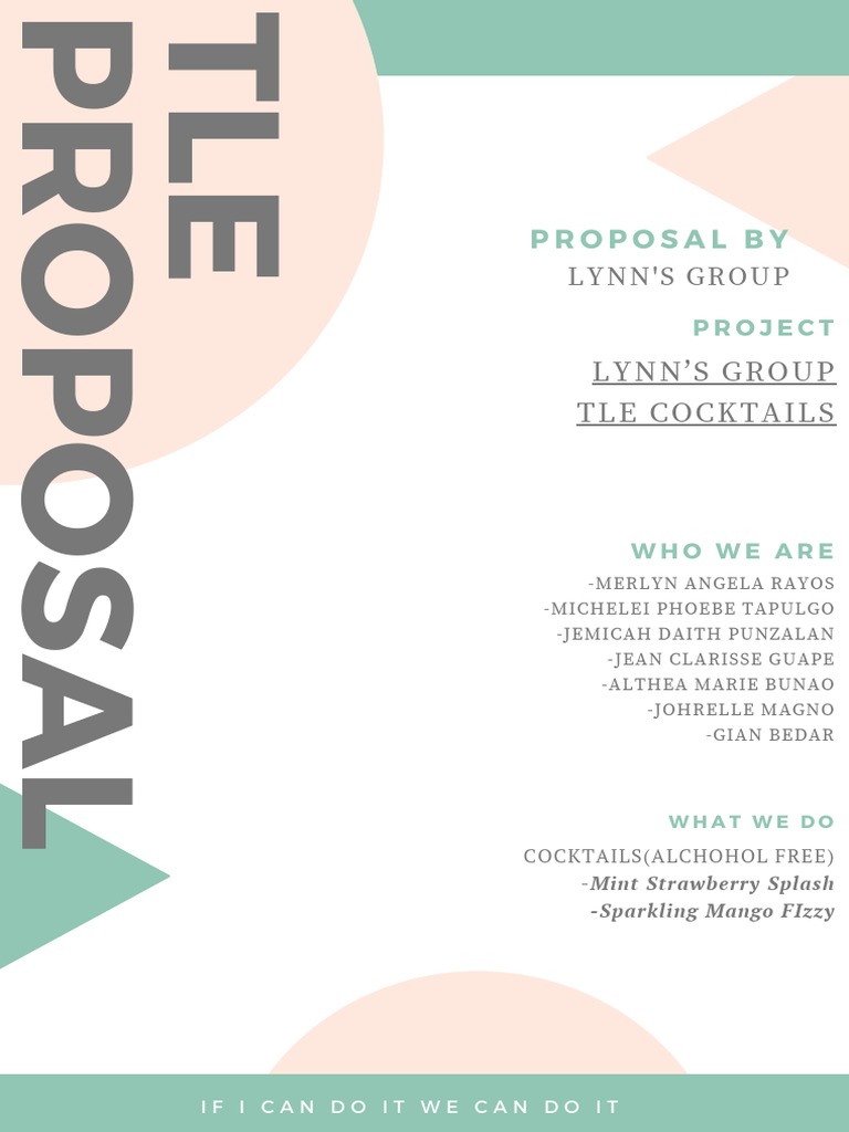 Tle Proposal Lynns Group Pdf