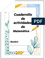 Cuadernillo de Matemática NIVEL 1