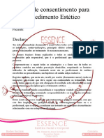 Termo para Procedimento Estético