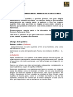 GUIÓN MISA PRIMERO MEDIO Miercoles 26 de Octubre