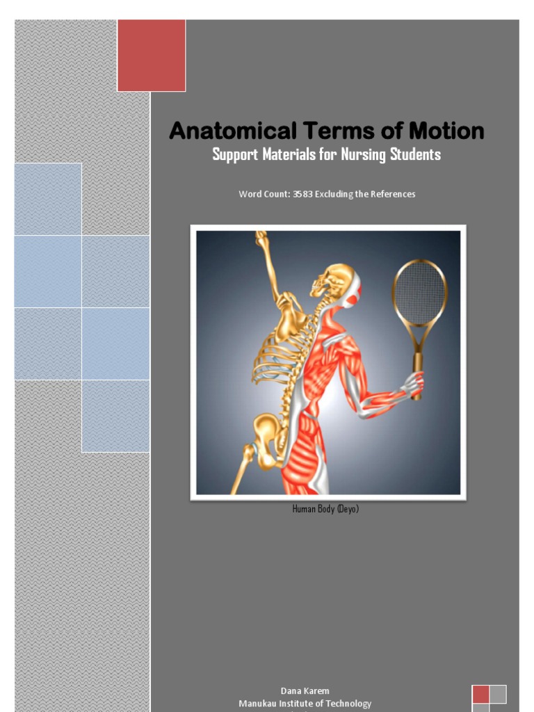Anatomical Terms of Motion for Nurses | PDF | Anatomical Terms Of ...