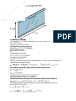 Glass Balustrade Hand Calculation