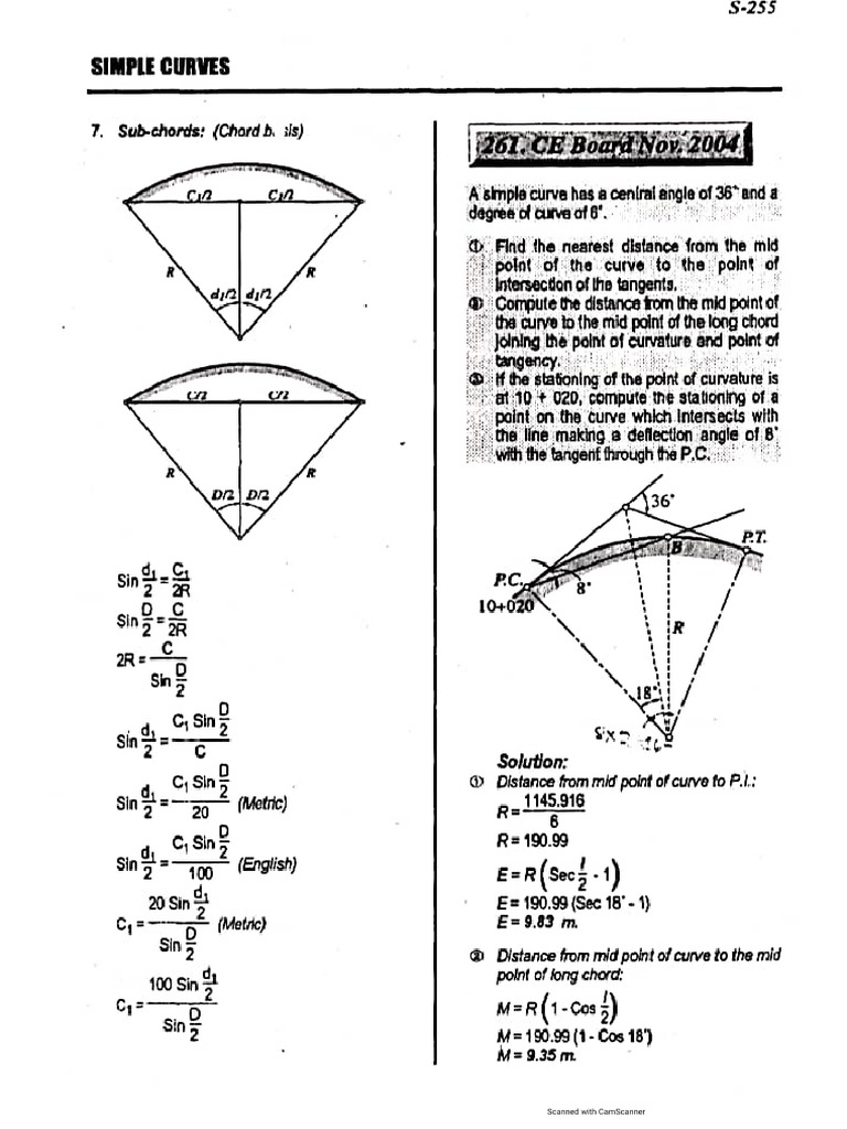 Surveying Horizontal Curves Pdf