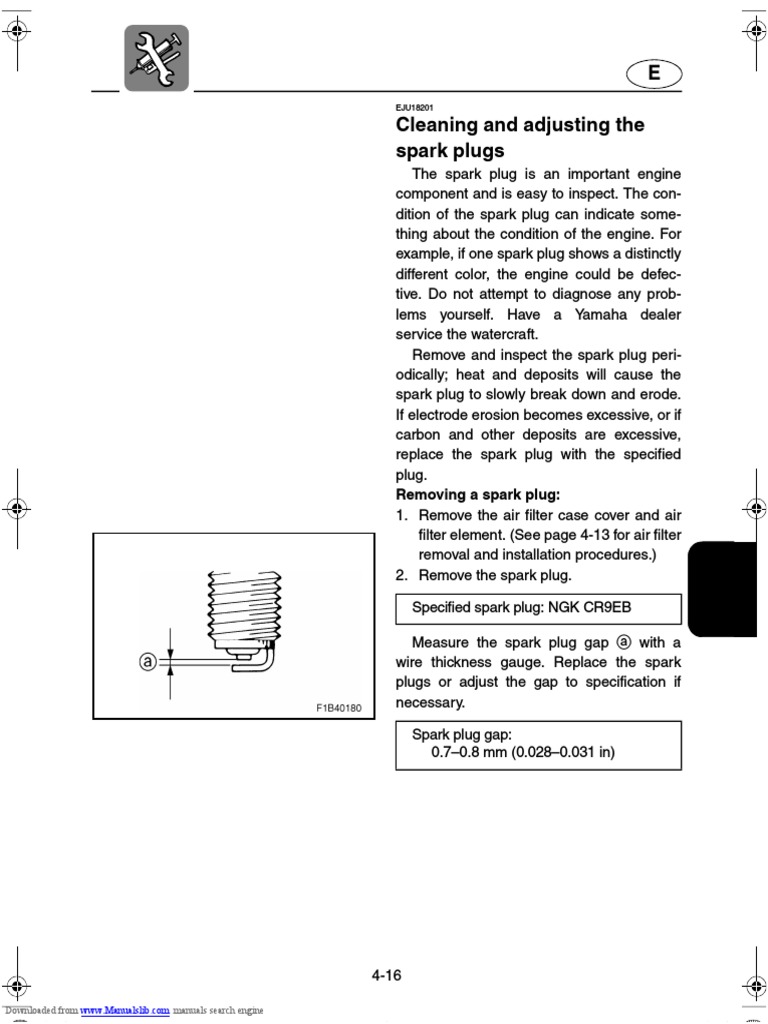 Spark Plug Inspection and Adjustment Guide | PDF | Electrical Connector ...