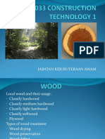 Local wood types, properties, uses and drying methods