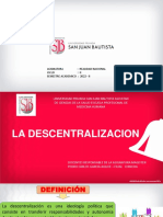 La descentralización: transferencia de poder y autonomía regional