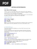 SQL Views and SQL Subqueries Lab