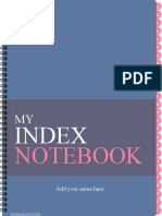 My Index Notebook