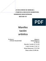 Trabajo Manifestación Artística