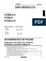 Pc 200-8 Diagnóstico de Falhas Sistema Hidráulico e Mecânico (Modo h)