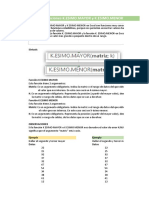 Funciones K.esimo - Menor y K.esimo - Menor en Excel 2016