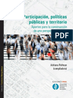 Participación, Políticas Públicas y Territorio. Introducción. Rofman