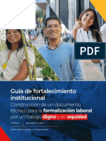 Guía de Fortalecimiento Institucional: Construcción de Un Documento Técnico para La Por Un Trabajo