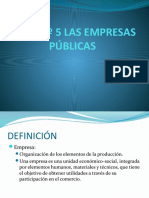 Derecho Tributario-Tema #5 Las Empresas Públicas