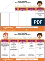 Meudon Menu Hebdo Mater Juillet Aout 2022