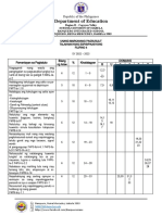 Tos Filipino 4 & Mapeh 4 S.y2022-2023 Grade 4 Q1