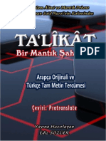 TALİKAT-Bir Mantık Şaheseri