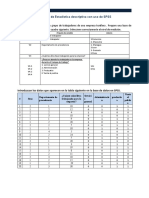 Ejercicio de Estadística Descriptiva Resolvido XXD