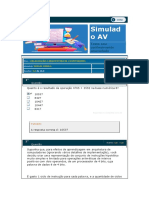 Simulado - 2 - Organização e Arquitetura de Computadores