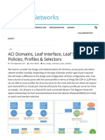 ACI Domains, Leaf Interface, Leaf Switch Policies, Profiles & Selectors - Haystack Networks