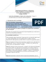 Guía de Actividades y Rúbrica de Evaluación - Unidad 3 - Tarea 3 - Fundamentos de La Inducción Electromagnética