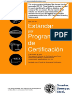 AISC 207-20 Estandar para Programas de Certificación (Español)