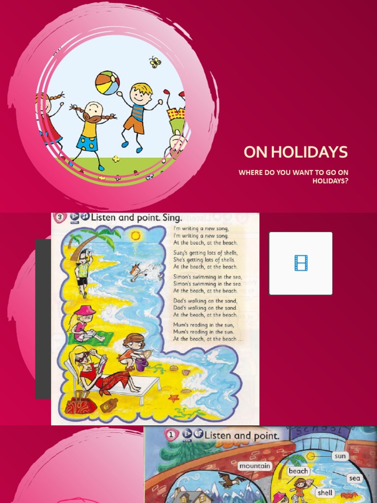 Holiday Activities Vocabulary Guide | PDF