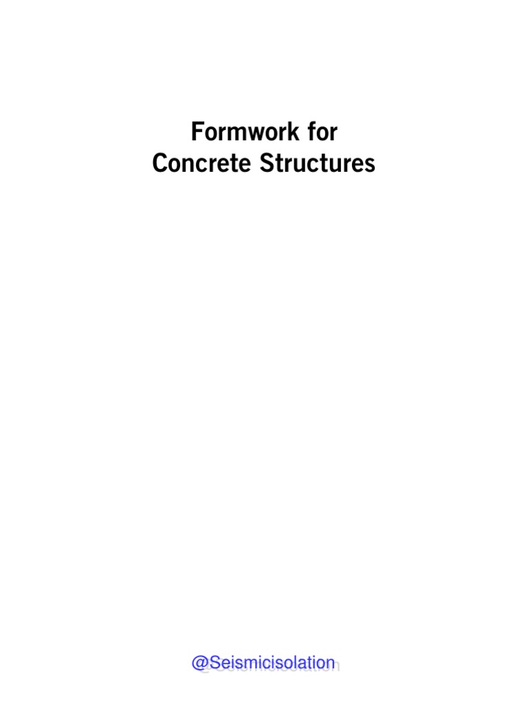 Formwork For Concrete Structures Jha 2012 PDF Concrete Scaffolding