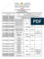 La Progression Pédagogique 2AC