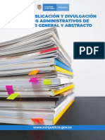 Guía de Publicación Y Divulgación de Actos Administrativos de Carácter General Y Abstracto