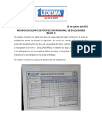 Entrega de Equipo de Roteccion A Soldadores