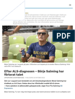Efter ALS-diagnosen - Börje Salming Har Förlorat Talet - SVT Sport