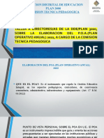 Elaboración de P.O.A. 2022 en Bolivia