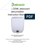 Meaco DD8L Dehumidifier Instruction Manual - December - 2011