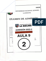 Examen de Admisión Agraria 2022