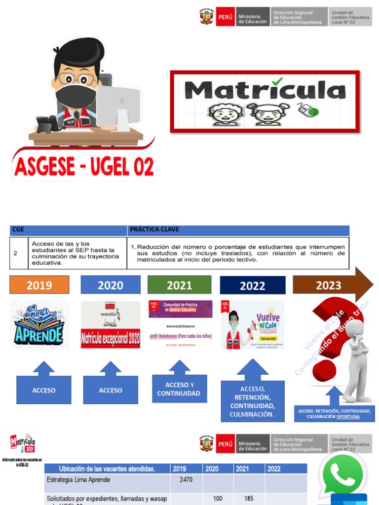 Sobre Etapas Del Proceso de Matricula 2023 | PDF