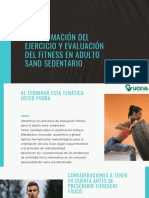 PRESENTACIÓN Programación Del Ejercicio y Evaluación Del Fitness en Adulto Sano Sedentario
