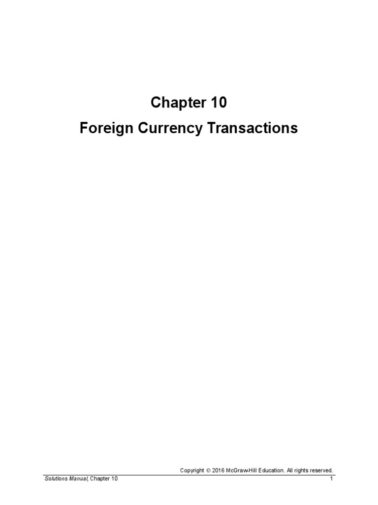 Modern Advanced Accounting In Canada Chapter 10 Solution Manual Pdf