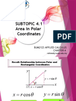4.1 Area in Polar Coordinates